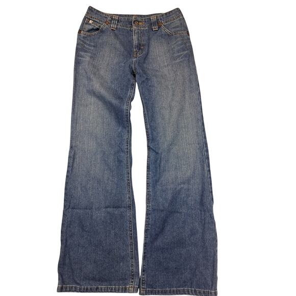 Womens Sz 4 28x31 Vintage Y2K Tommy Hilfiger Hipster Flare Boho Hippie Jeans - Picture 2 of 14